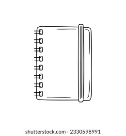 Vector sketch of notebook. Hand draw illustration.