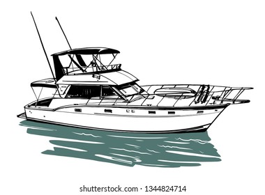 Vector sketch of Ocean ship