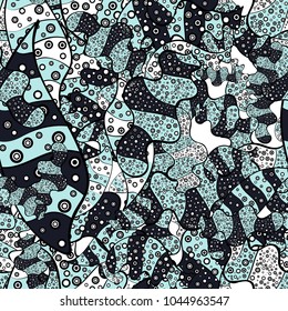 Vector sketch. Pattern black, neutral and gray on colors. Seamless Cute fabric pattern. Abstract doodles pattern. - stock. It can be used on mug prints, baby apparels, wallpaper, wrapping boxes etc.