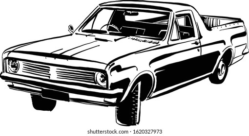 El boceto de Vector de la camioneta