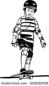 el boceto vectorial del jugador en un tablero