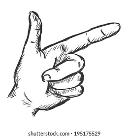 Vector Sketch Pointing Gesture