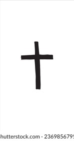 vector sketch of religious icons for Christians on a white background