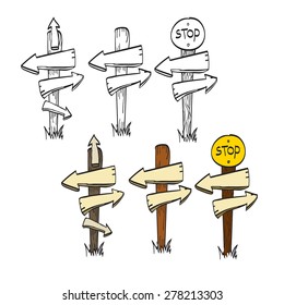Vector Sketch Signpost
