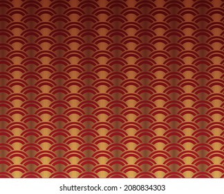vector sketch of stacked semi-circular backgrounds, red and gold, for various backgrounds, oversized event backgrounds, editable
