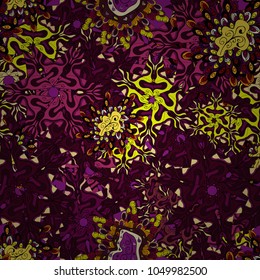 Vector sketch. - stock. It can be used on mug prints, baby apparels, wallpaper, wrapping boxes etc. Abstract doodles pattern. Pattern brown, purple and black on colors. Seamless Cute fabric pattern.