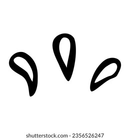 paro de esbozo vectorial, aislado en blanco 
