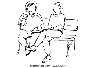 Drawing Person Sitting Images, Stock Photos & Vectors | Shutterstock