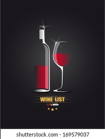 Vector sketch for the wine list.