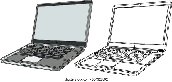 Computer Monitor Cartoon Images, Stock Photos u0026 Vectors  Shutterstock