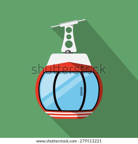 Vector Ski Lift Gondola 