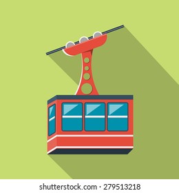 Vector Ski Lift Icon