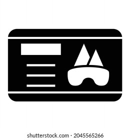 Diseño de iconos de glifo de paso de vectores
