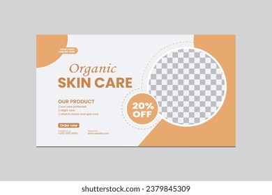 Vector Skin care,beauty treatment Cover Design and promotional Template