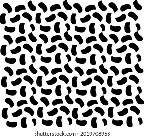 Vector of skin pattern dairy cow on white background
