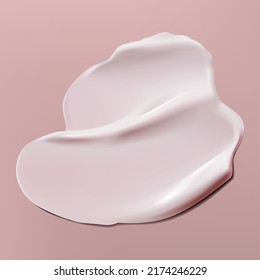 Vector Skincare or Cosmetics Cream Paste 3D illustration for Lotion, Shampoo, Shower Gel or Moisturizer Products.