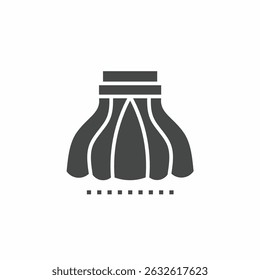 Vector. Skirt symbol. Icon symbol design template.