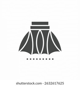 Vector. Skirt symbol. Icon symbol design template.