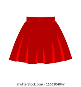 vector skirt template, design fashion woman illustration - women skirt