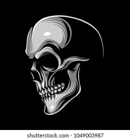 Vector of the skull