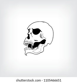 Vector Skull Artwork Stock Vector (Royalty Free) 1105466651 | Shutterstock