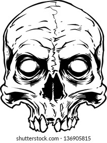 Vector skull artwork