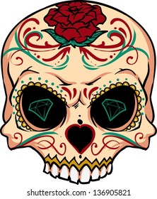 Vector skull artwork
