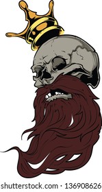 Vector skull artwork