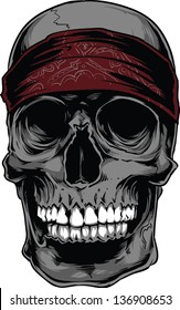 Vector skull artwork