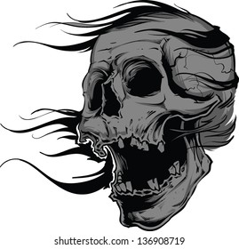 Vector skull artwork