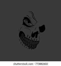 Vector skull artwork