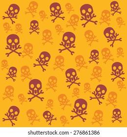 Vector skull background