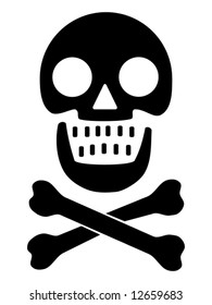 Vector Skull Crossbones Stock Vector (Royalty Free) 12659683 | Shutterstock