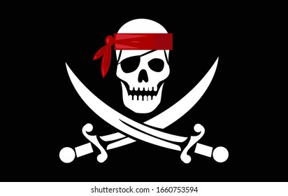 vector skull with crossed bones
