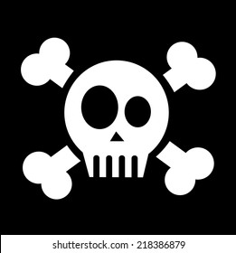 vector skull with crossed bones