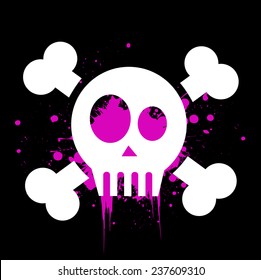 vector skull with crossed bones