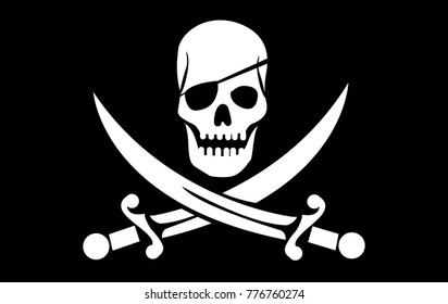 vector skull with crossed bones