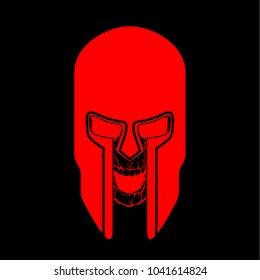 Vector skull danger sign