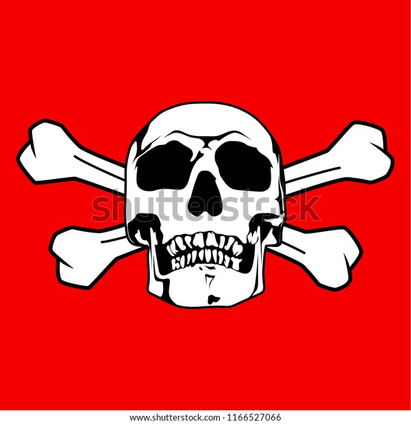 Vector Skull Danger Sign Stock Vector Royalty Free 1166527066 Shutterstock 3937