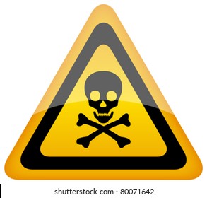 Vector skull danger sign, eps10