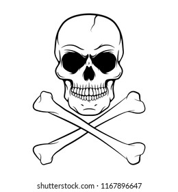 Vector Skull Design - Design Element For Logo, Label, Emblem, Sign, Tee.