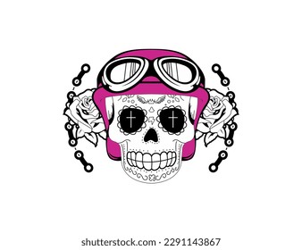 vector skull fashion star hand drawings
