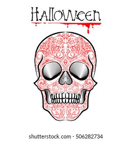 Vector skull for halloween