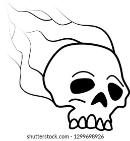 Vector skull head