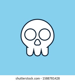 Vector skull head icon design