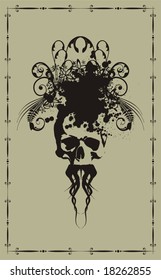 Vector skull illustration