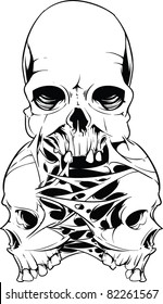 Vector Skull Illustration