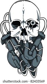 Vector Skull Illustration