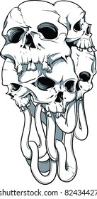 Vector skull Illustration