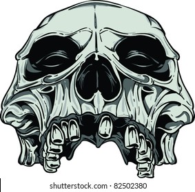 Vector skull illustration